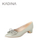 卡迪娜2022年春季新款尖头粗跟时装鞋单鞋女KS221516 商品缩略图2