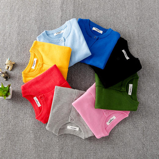 【69元两件装】儿童针织衫纯棉A类儿童开衫女宝男宝 商品图1