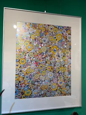 村上隆-黄色骷髅太阳花