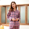 3楼 美标情侣男女款格纹柔软舒适全棉家居服89140/89141 商品缩略图2