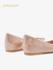 哈森女鞋2022春季新款甜美可爱风圆头芭蕾鞋休闲蝴蝶结女单鞋HS227102 商品缩略图2