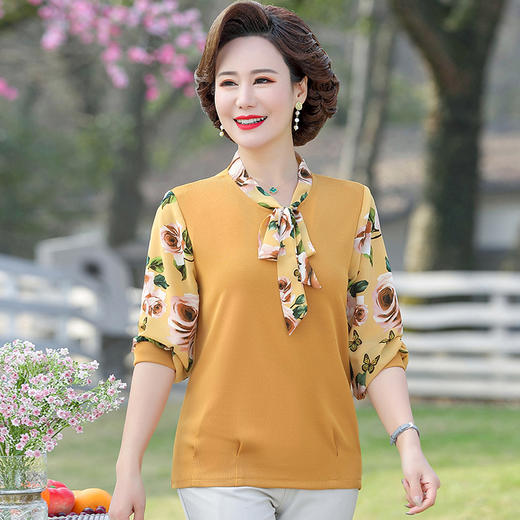 FW  698纱袖针织打底衫T恤宽松薄 商品图2