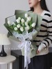 19朵进口白色郁金香花束 商品缩略图0