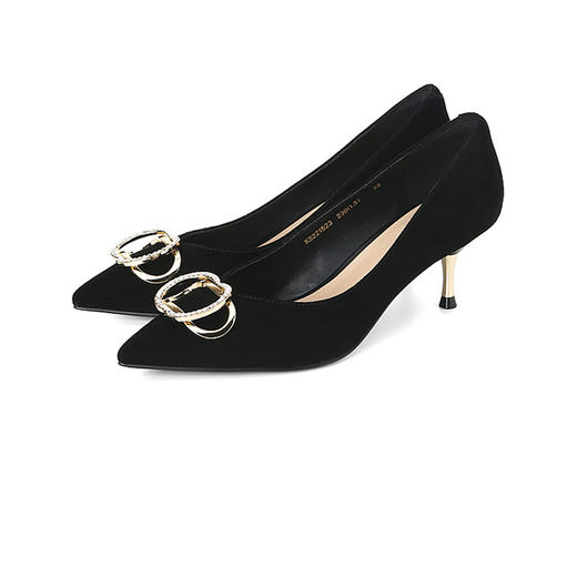 卡迪娜2022年春季新款尖头高跟套脚时装鞋单鞋女KS221523 商品图2