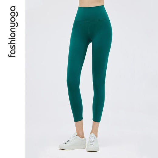 凡圣瑜伽运动裤女夏季薄弹力紧身高腰收腹提臀基础八分裤FC11786 商品图2