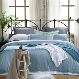 梦洁  长绒棉缎纹本初（蓝）