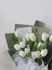19朵进口白色郁金香花束 商品缩略图3