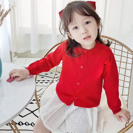 【69元两件装】儿童针织衫纯棉A类儿童开衫女宝男宝 商品图3
