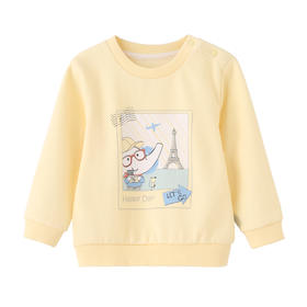 丽婴房-童衣类（春）F2上衣0_白色\米白/黄色