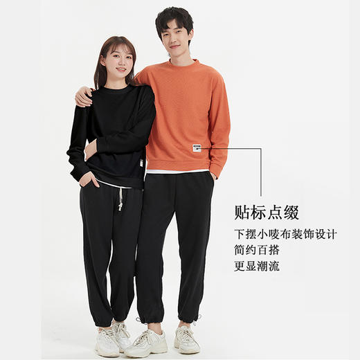 【开春百搭神器！】华夫格情侣卫衣 男女同款 假两件拼接休闲运动衫 舒适透气 遮肉显瘦 包容各种身材 热卖 商品图4