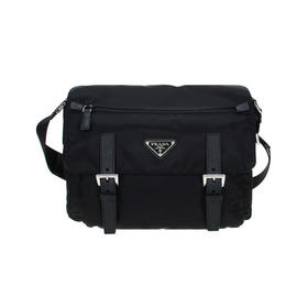 PRADA 普拉达 Re-Nylon 再生尼龙单肩包 女士子母单肩包 女士子母单肩包 黑色 1BD953 RV44 F0002 B1M