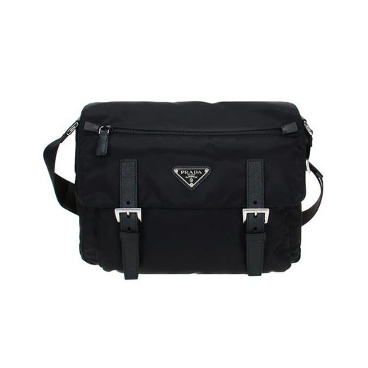 PRADA 普拉达 Re-Nylon 再生尼龙单肩包 女士子母单肩包 女士子母单肩包 黑色 1BD953 RV44 F0002 B1M 商品图0