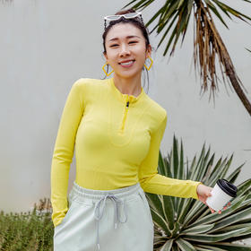 「肌理」肌理拉链短款运动上衣