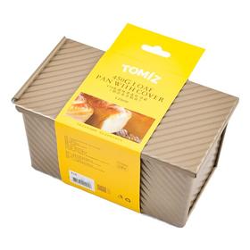 富泽-450克波纹带盖吐司盒/个