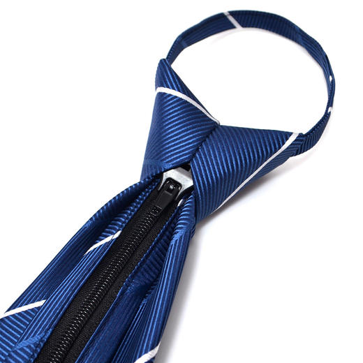 【盒装免打拉链领带】罗蒙领带男正装商务休闲上班结婚懒人领带 商品图3