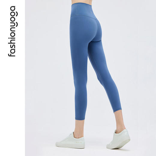 凡圣瑜伽运动裤女夏季薄弹力紧身高腰收腹提臀基础八分裤FC11786 商品图3