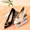 卡迪娜2022年春季新款尖头高跟套脚时装鞋单鞋女KS221523 商品缩略图0