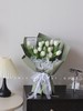 19朵进口白色郁金香花束 商品缩略图1