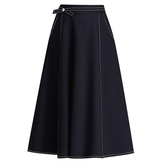 时尚简约A字半身裙2022年春季新款韩版高腰气质大摆显瘦中长裙 TY55127 商品图4