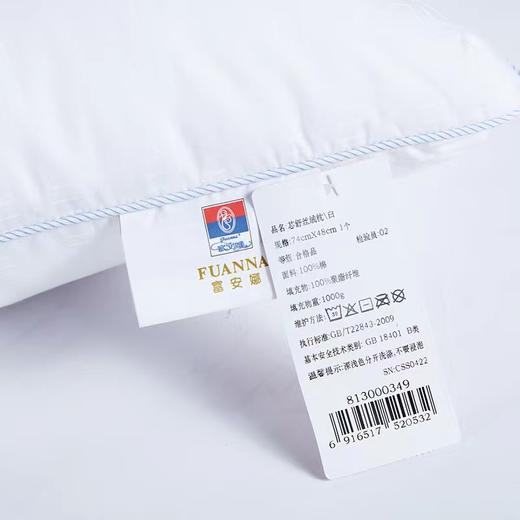 富安娜芯舒丝绒枕/74*48/1个 商品图1