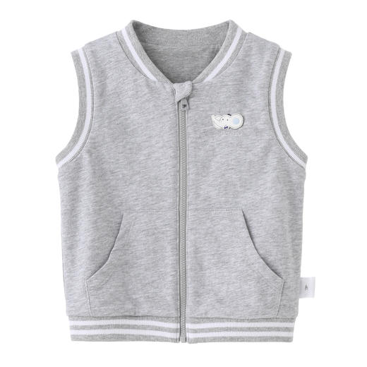 丽婴房-童衣类（春）F2马甲X_中灰 商品图0