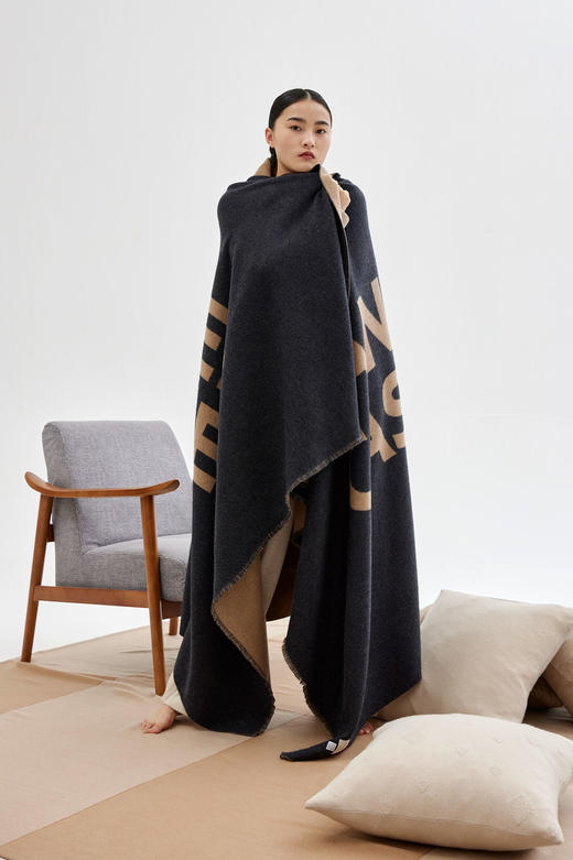 双面提花羊绒毯SJF93P723N 商品图2