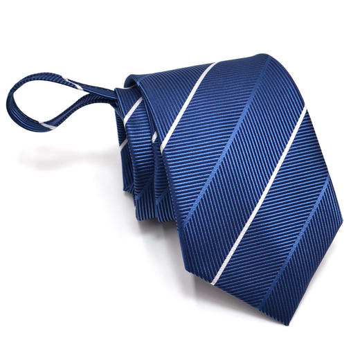 【盒装免打拉链领带】罗蒙领带男正装商务休闲上班结婚懒人领带 商品图1