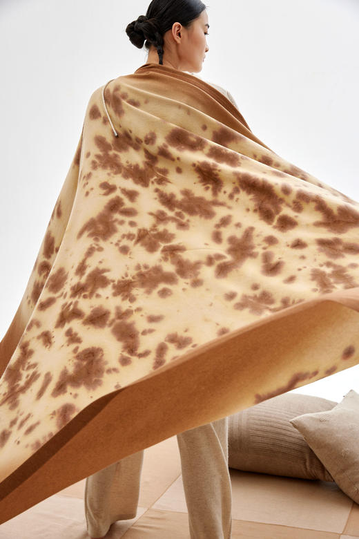 彩凌染平纹羊绒毯  SJF93P872B 商品图3