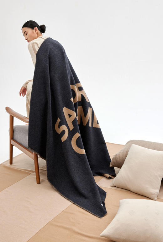 双面提花羊绒毯SJF93P723N 商品图0