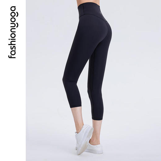 凡圣瑜伽运动裤女夏季薄弹力紧身高腰收腹提臀基础八分裤FC11786 商品图5