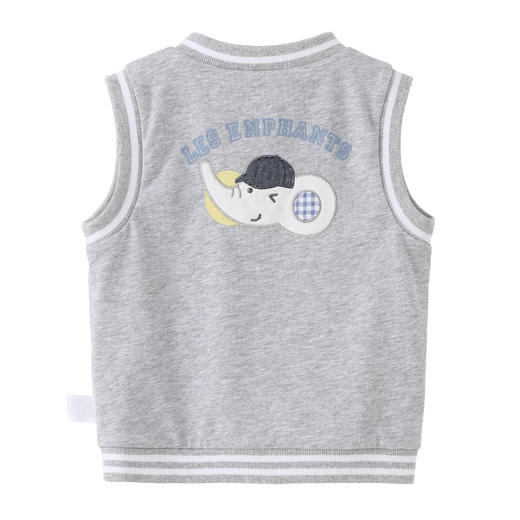 丽婴房-童衣类（春）F2马甲X_中灰 商品图1