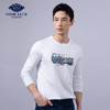 GOOD LUCK/德鲨100%棉亲肤舒适前胸烫钻工艺圆领长袖T恤LY12202-818 商品缩略图1