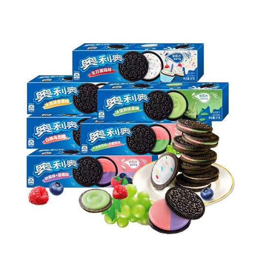 奥利奥白桃鸟龙味夹心饼干【97g】 商品图0