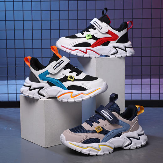 春季上新童鞋透气网面男童女童可穿 商品图2