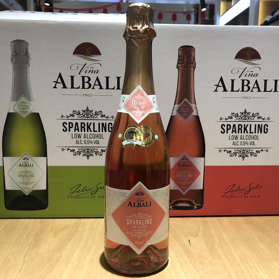 西班牙欧百乐桃红无醇起泡葡萄饮料750ml