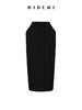 HIDEMI 简约设计感微荡立领半袖廓形套装 黑色/白色 上衣/半身裙 商品缩略图13