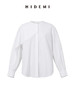HIDEMI 不对称设计感白色圆领简约衬衫 商品缩略图7