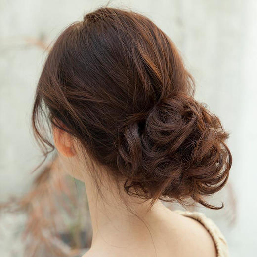 真发丸子头假发女蓬松假发圈懒人发饰假发包盘发神器可爱花苞发髻 商品图6