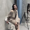 “光环女孩”颈袖添香品牌秋冬100%羊绒套裙 闪耀精致 松软温暖 慵懒惬意20424689 商品缩略图8
