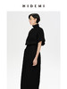 HIDEMI 简约设计感微荡立领半袖廓形套装 黑色/白色 上衣/半身裙 商品缩略图9