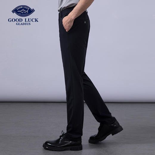 GOOD LUCK/德鲨超弹舒适柔软百搭针织休闲裤LY17411 商品图4