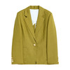 SH 12825一粒扣麻薄款简约宽松显瘦外套 商品缩略图4