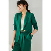SH 12825一粒扣麻薄款简约宽松显瘦外套 商品缩略图3