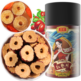 庄民 红枣片 精选无核切片干吃口感甜 即食红枣片 可泡桂圆红枣枸杞茶 养生茶茶叶