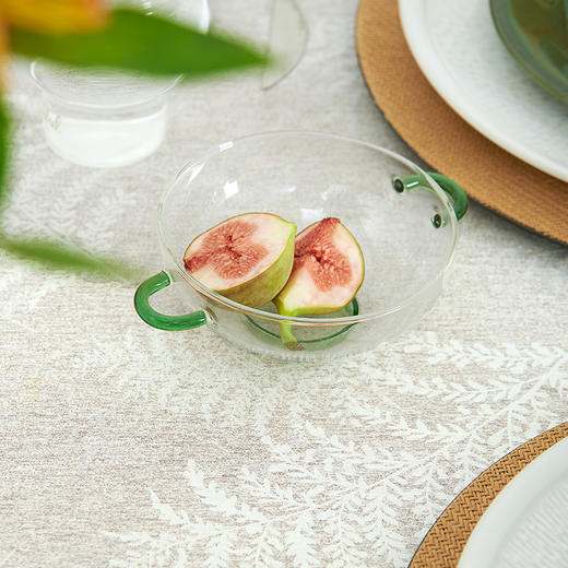 芦苇提花轻奢高级感中式棉布餐桌布 商品图3