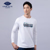 GOOD LUCK/德鲨100%棉亲肤舒适前胸烫钻工艺圆领长袖T恤LY12202-818 商品缩略图2