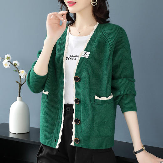 针织开衫，外搭披肩毛衣外套洋气短款上衣CC-26-6005 商品图0