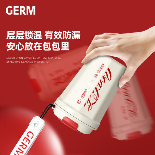【可口可乐联名款】GERM格沵可口可乐联名款保温杯咖啡杯不锈钢大容量随行杯390ml/590ml下单就送杯刷 商品图4