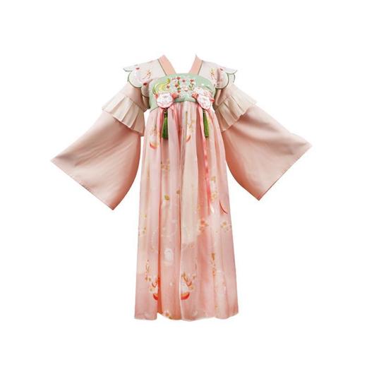 汉服女童春装桃源仙境公主风古代全套粉色小清新套装可爱动物刺绣 商品图4