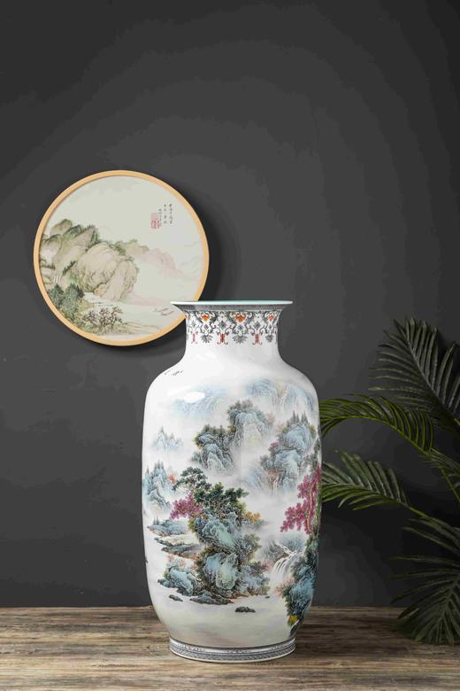 江龙:500件粉彩山水《源远流长》《秀丽山河》 商品图1